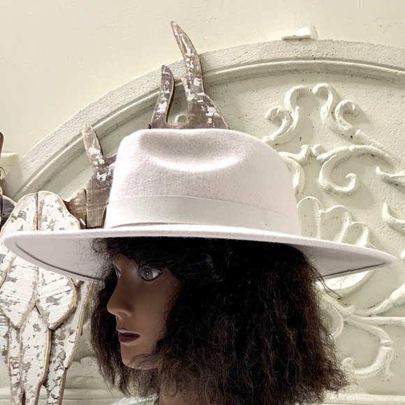 Free People No Color Wool Rancher Hat NWOT